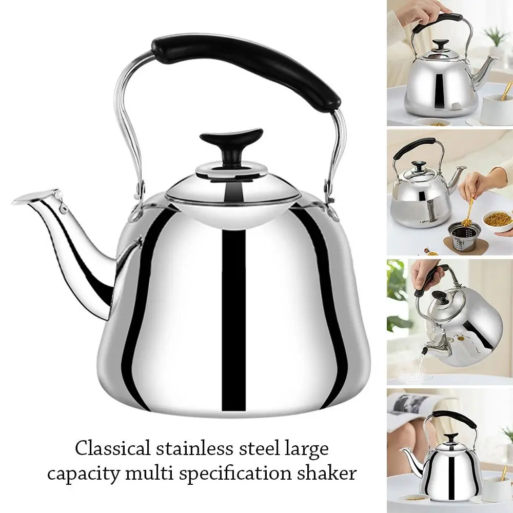Premium Stainless Steel Whistling Teakettle with Fast-Heating Base and Large Capacity