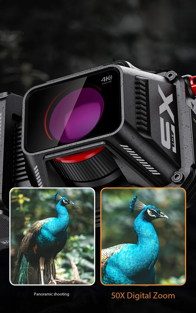 NVC500 70MP 4K HD WIFI Mirrorless DSLR Digital Camera 50X Digital Zoom Full Color Selfie Cameras Camcorder Travel WiFi Web Cam