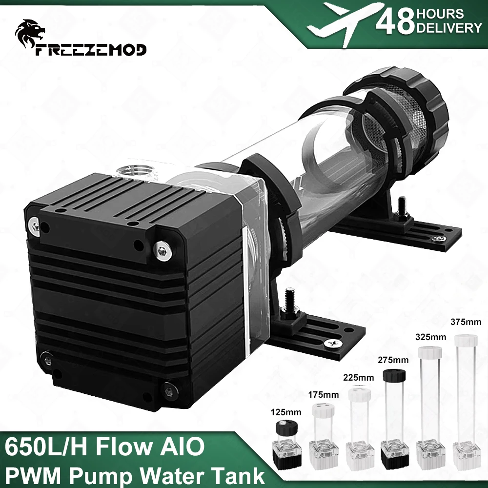 Zemod-reservatório de Uma Peça com Bomba Tanque de Água Rgb 650l h Integrado Pwm Cabeça de Controle de Velocidade 35 Metros