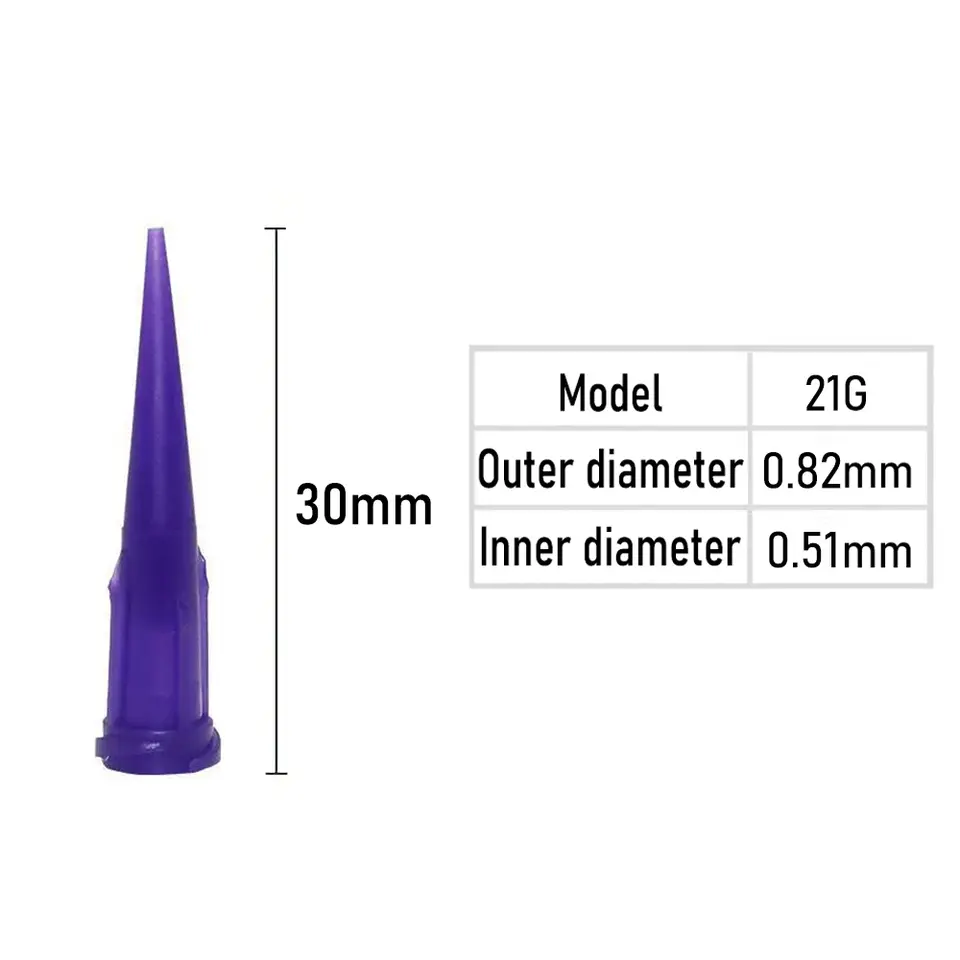 10pcs Luer Lock TT Tapered Tips Precision Liquid Syringe Dispenser Needles Tips 30mm 10/11/13/14/15/16/18/20/21/22/23/25/27/30G image 10