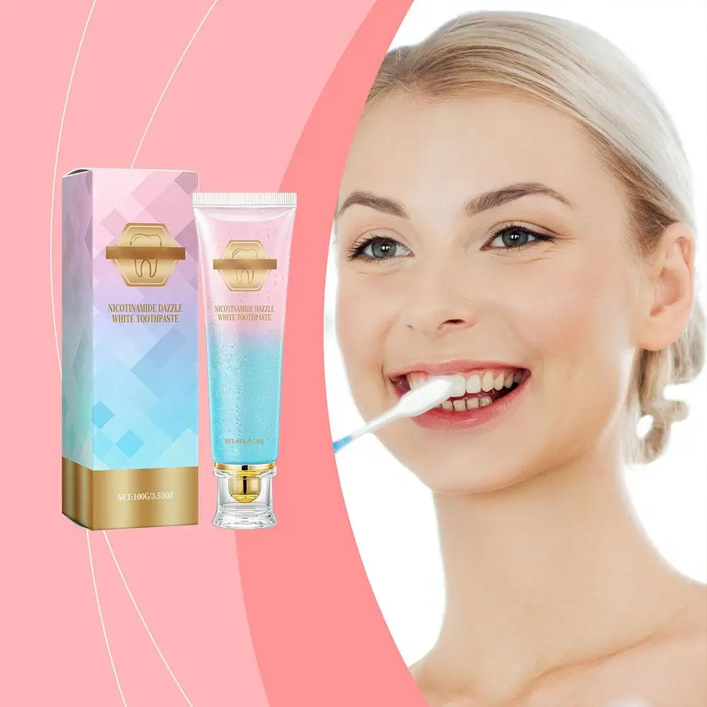 1Pc Nicotinamide Whitening Stain Removal Toothpaste Teeth Freshens Yellow Care Improves Toothpaste Breath Probiotic Fresh Z2L3