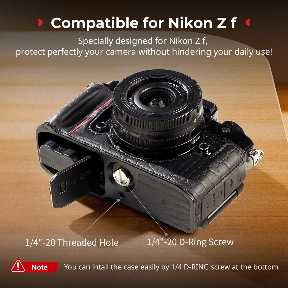 ブックレット SmallRig Z f Leather Case Kit for Nikon Z f with Shoulder Strap