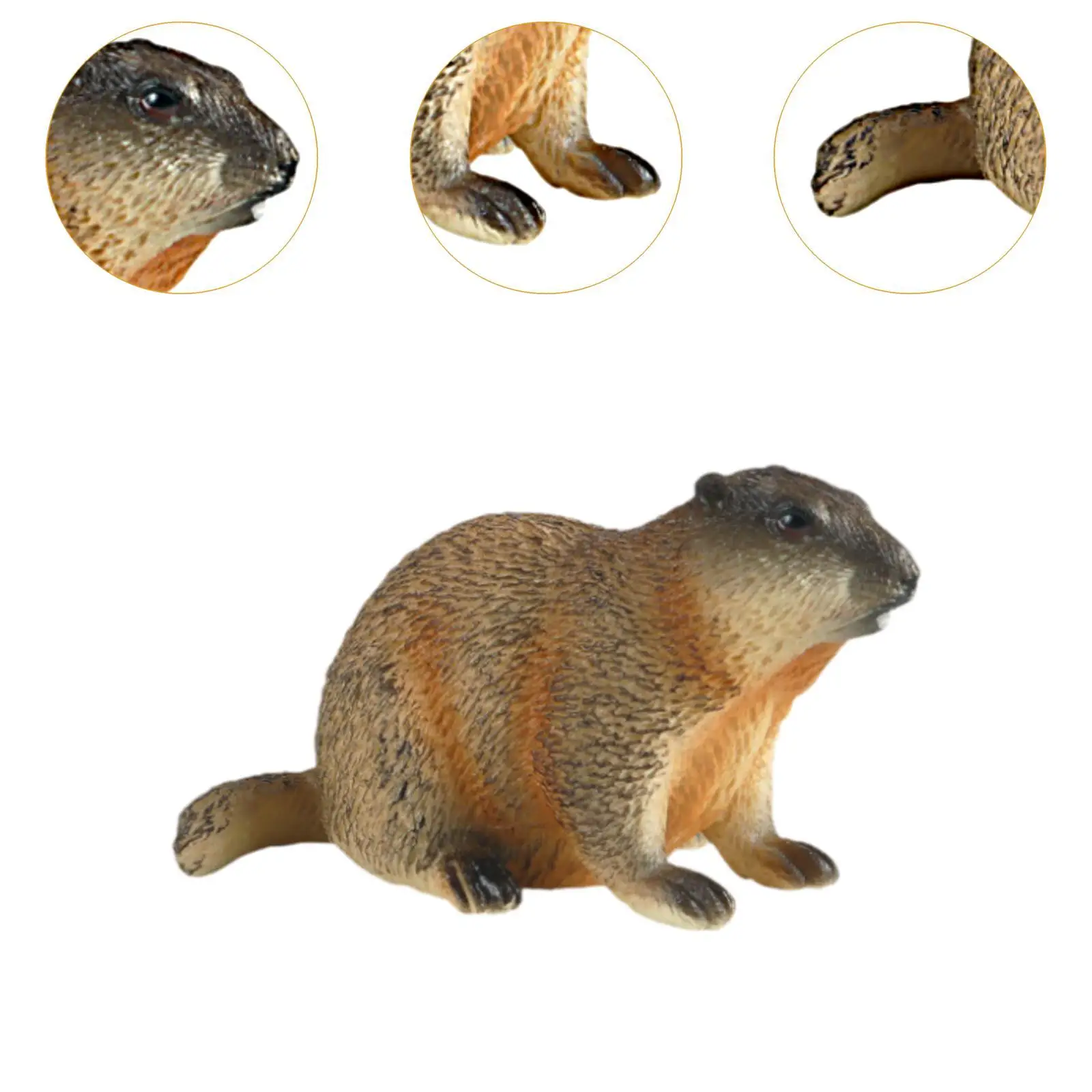 Groundhogs Action Figure Crafts Cognitive Toy for Children Kids Party Favors