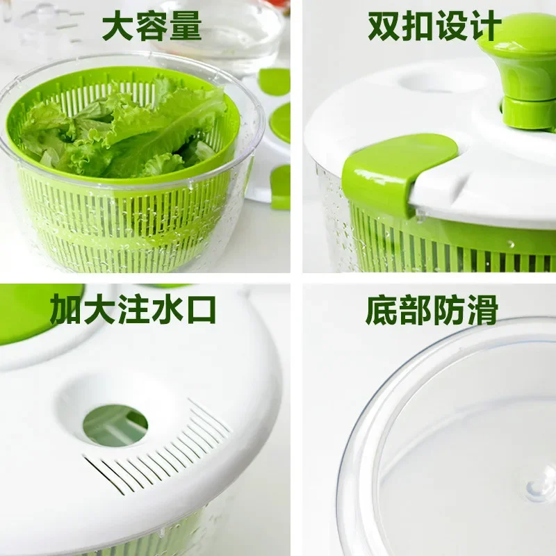 Plastic salad tool bowl giant salad mixer for washing dried leaf vegetables kitchen accessories dryer drain rack basket ZM915