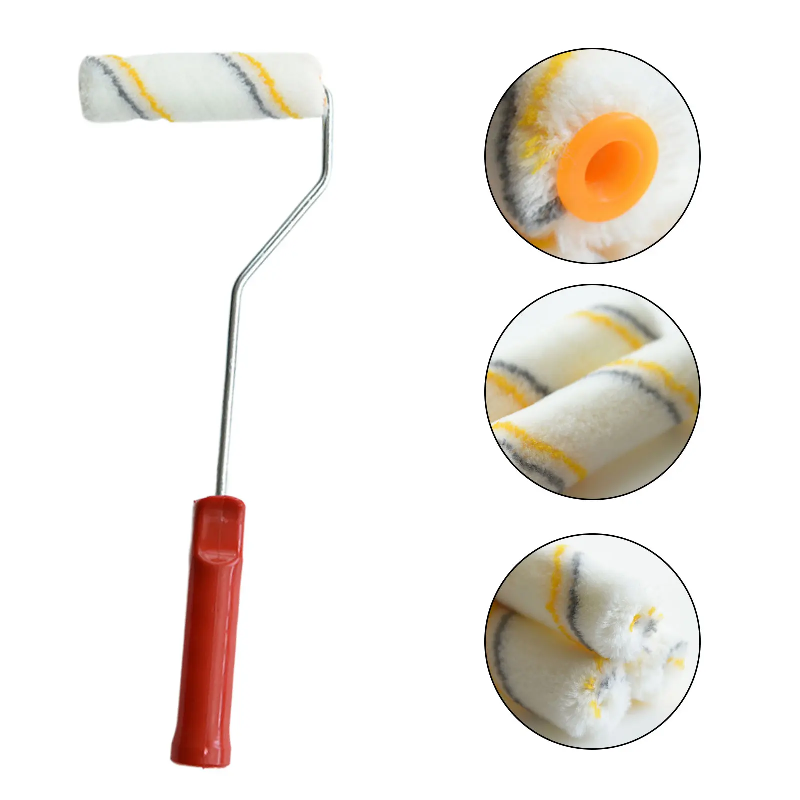 10-Pack Professional Paint Roller Sleeves and Edger Brush Set