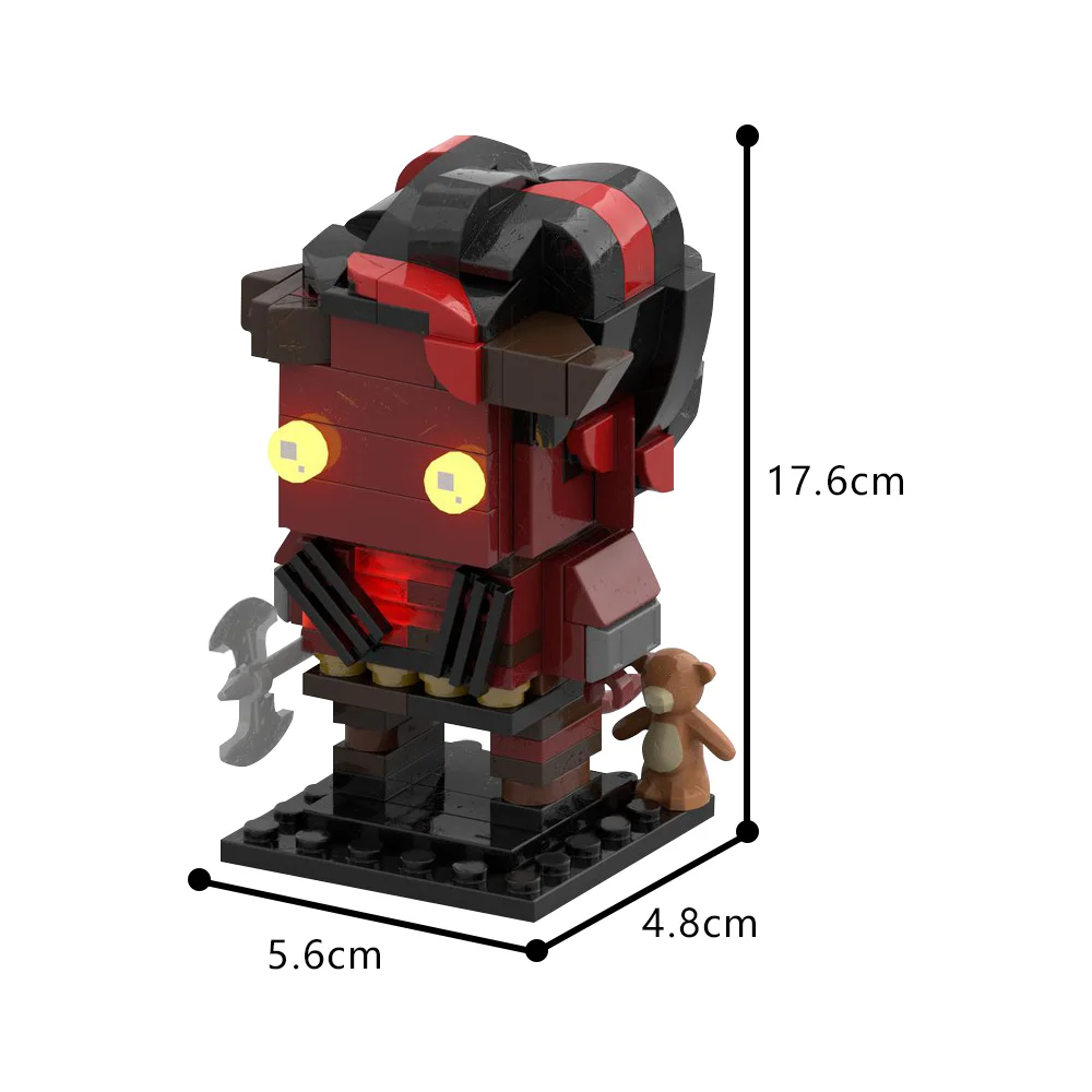 Moc Spiel Charakter Karlach Modell Bausteine Kampf Dämon Puppe montiert Ziegel Spielzeug DIY kreative pädagogische Kinder Geschenk – Detail 3