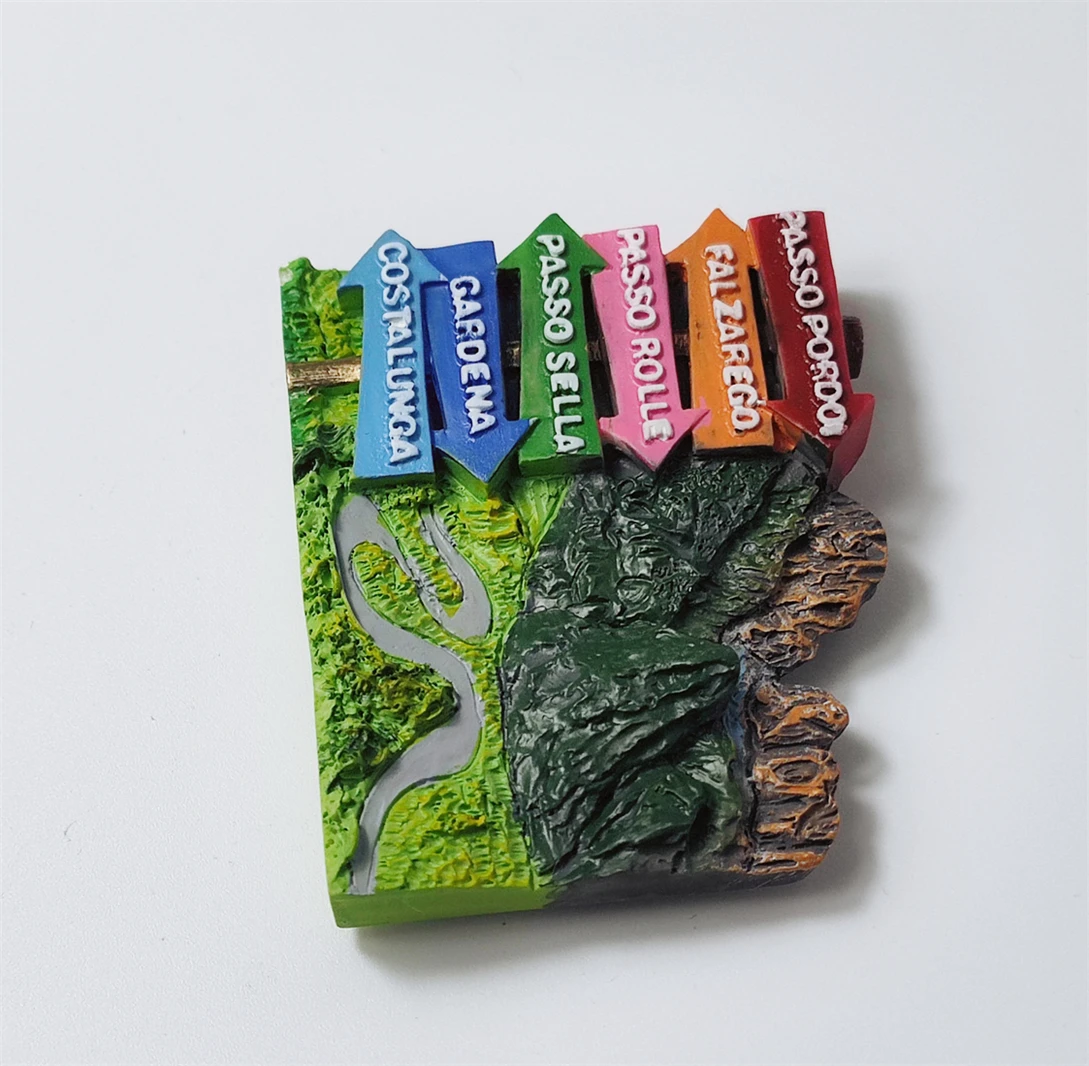 Magnete Frigorifero 3D Sicilia - Souvenir Viaggio In Resina Dipinto A Mano - Regalo Turistico Artigianale Per Casa E Cucina - Dimensioni 8x5 Cm