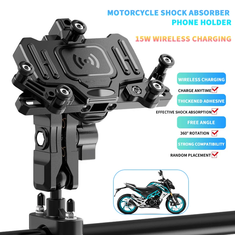 Motorcycle Mobile Phone Holder Wireless Chargingfor For CFMOTO NK150 NK250 NK400 NK650 CF800 CF650 CF150 Accesorios Bracket