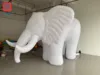 Giant inflatable pure white elephant model amusement park circus interactive bar stage animal model decoration layout 1