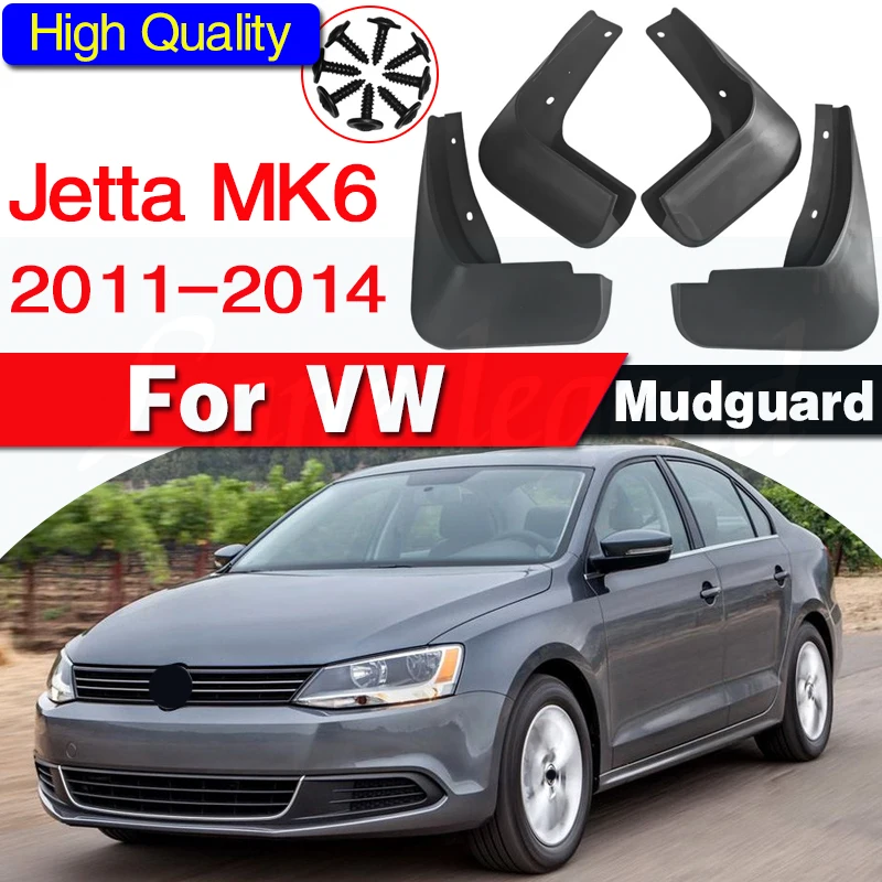 4pcs Mud Flaps Splash Guards Set for Volkswagen Jetta 20112014 Sedan