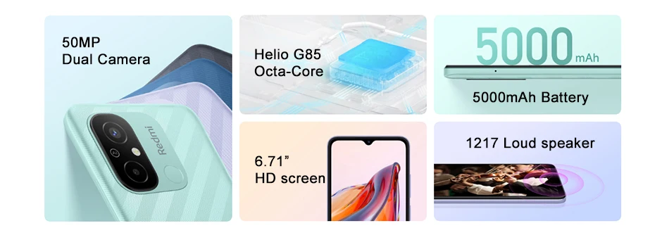 Xioami Redmi 12c - Features of the phone at a glance 