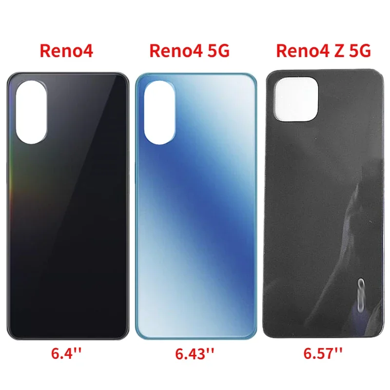 

New Back Glass For Oppo Reno 4 Reno4 5G Battery Cover Rear Door Housing Case For Reno4 Z 5G Back Cover