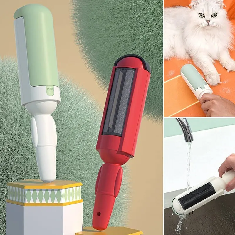 Pet Hair Remover Rolle Reusable Cat And Dog Hair Remover Brush Portable Pet Cleaner