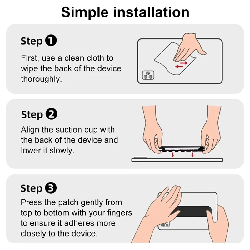 핸드형 태블릿 폰 그립(암 스트랩 포함) 미끄럼 방지 손목 스트랩 아이폰, 아이패드, 안드로이드 기기(유니버설) 호환