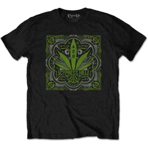 

Cypress Hill 420, черная футболка с листьями, Новинка