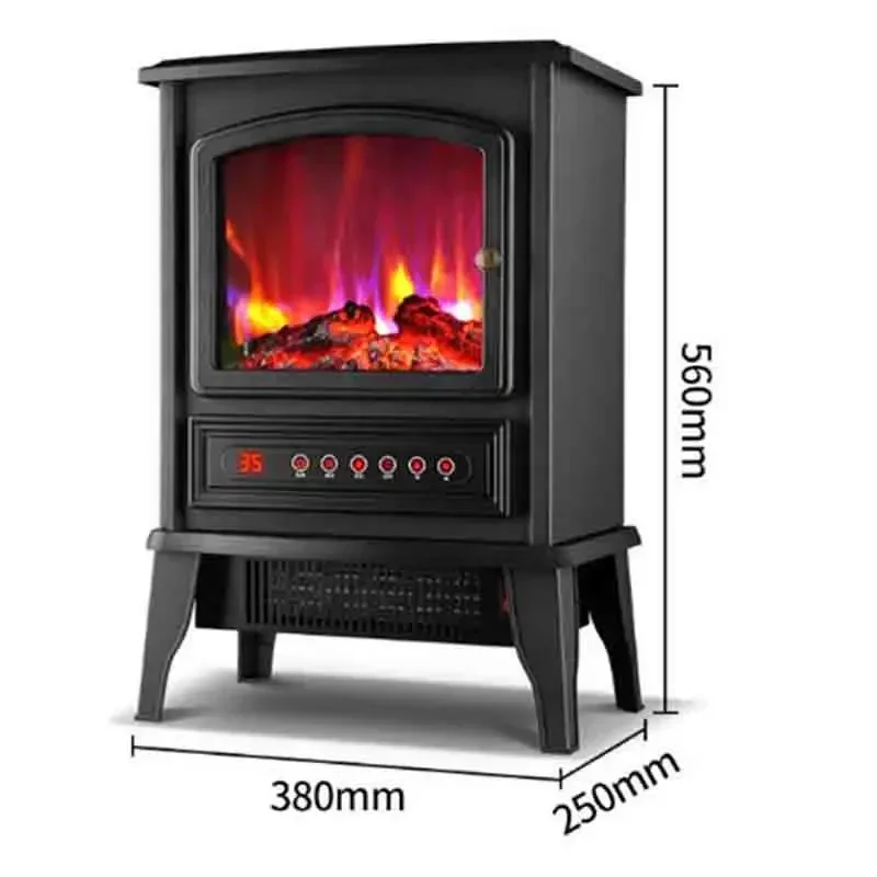 European Fireplace Heater 3d Simulation Flame Heating Furnace Heating Furnace Heater Living Room Household Energy Saving 6