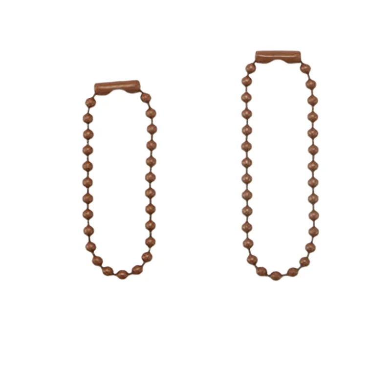 Iron Pendant Chain with Spray Painted Finish - Set of 25 Bead Chain Buckles for DIY Jewelry, Crafting, and Accessories