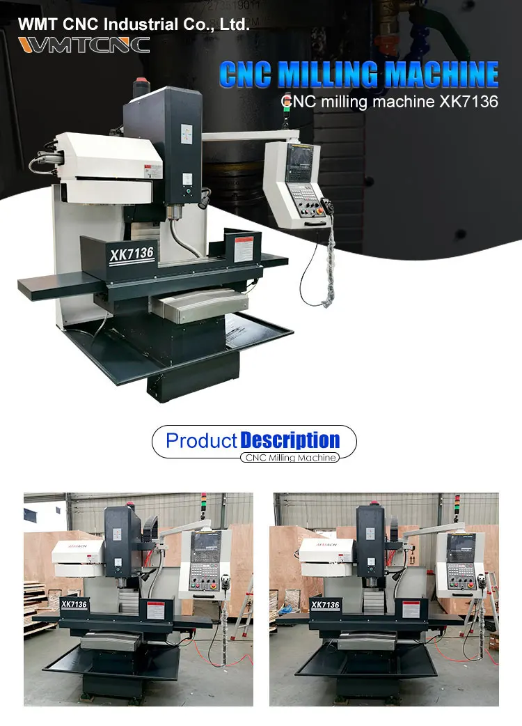 Description Picture 6 of item2022 fresadora cnc mini cnc milling machine metal XK7136 mini CNC milling machine with tool