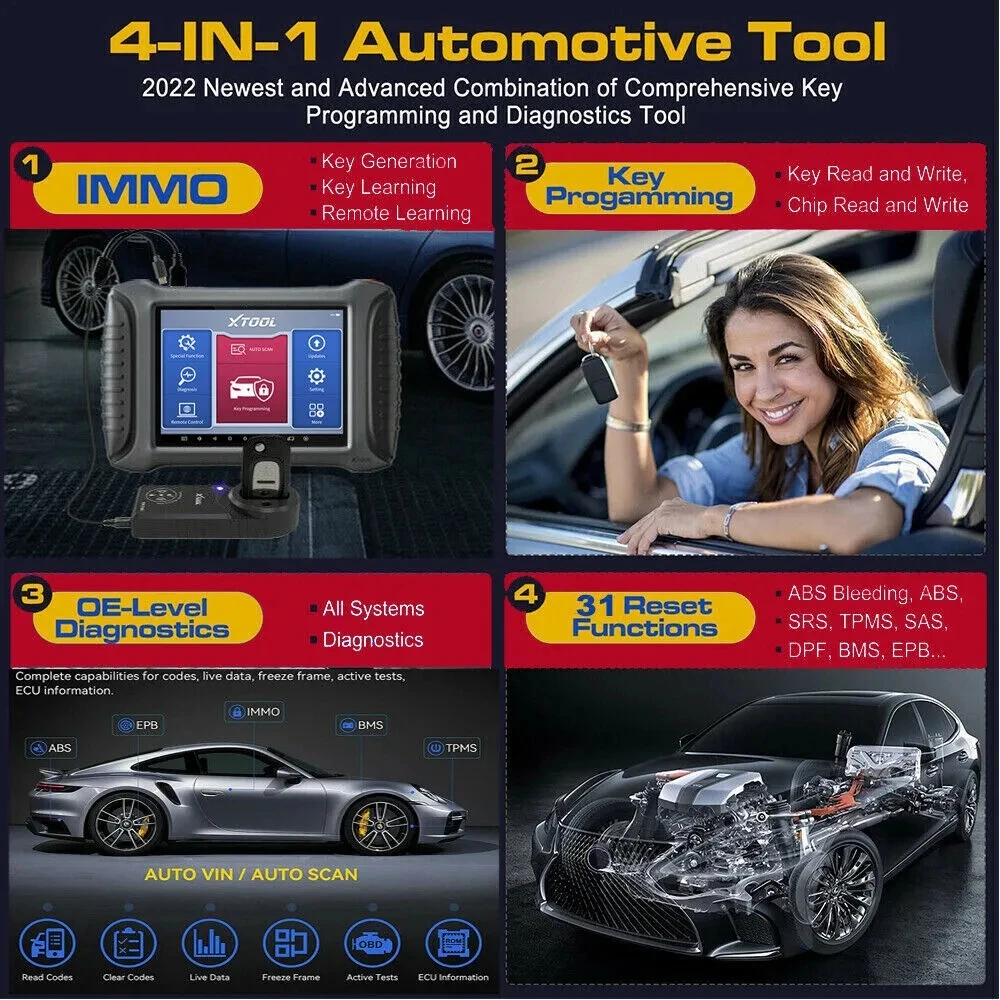XTOOL X100 PAD3 SE OBD2 키 프로그래머, X100 패드 엘리트, 모든 시스템 진단 도구, 모든 키 손실, 38 + 리셋 기능, 활성 테스트