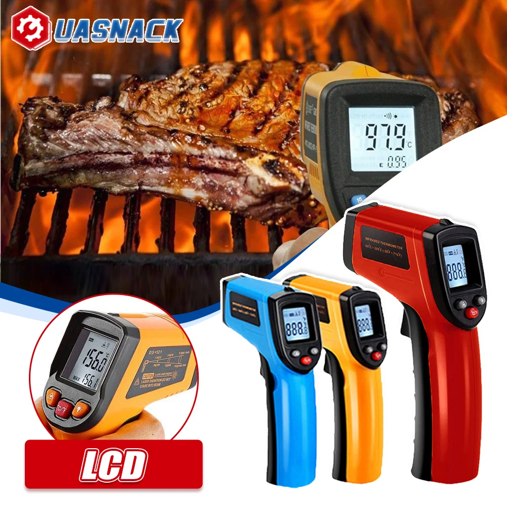 Laser-Infrared Thermometer Temperature MeterBarbecue Grilling