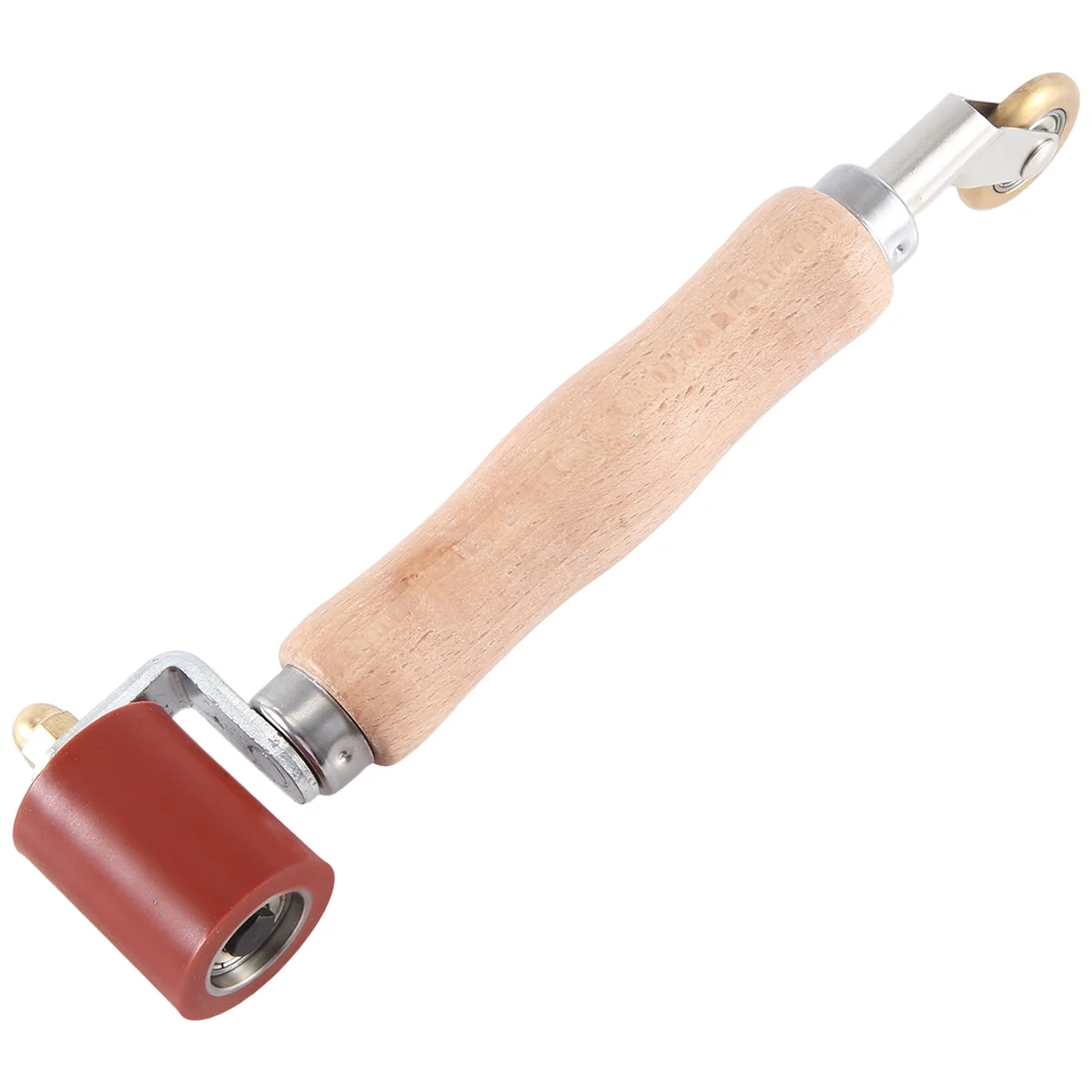 Seam Roller, 40mm Silicone Seam Roller With 6mm Brass Detail Penny Roller, for PVC/EPDM Single Ply Roofing Tape A