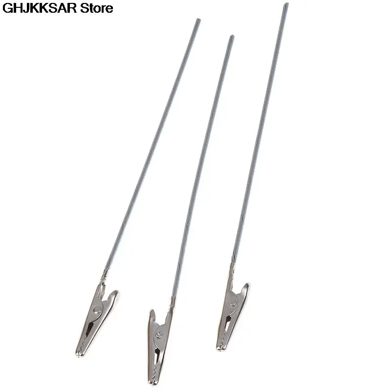 10pcs Non-insulated Alligator Clips Metal Electric Test Crocodile Clip Clamps Alligator Clip Wire Rope In Clips NEW alligator clips alligator clip adapter