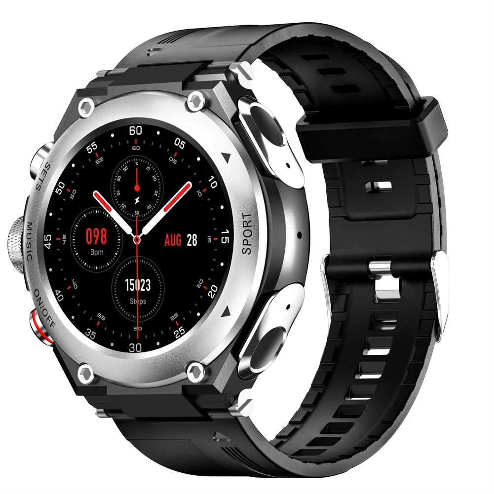 

T92 1.28 Inch IPS Screen Smart Watch With Earbuds V5.0 Smartwatch Speaker Tracker Heart Rate Monitor For Man Women