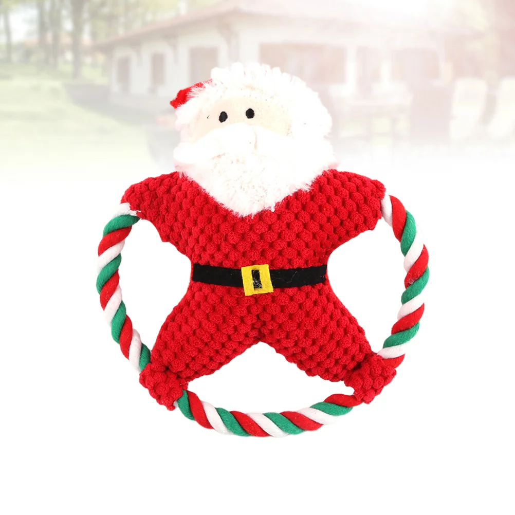 

Dog Christmas Accessories Things for Dogs Chewing Toy Toys Teeth Grinding Sound Plush