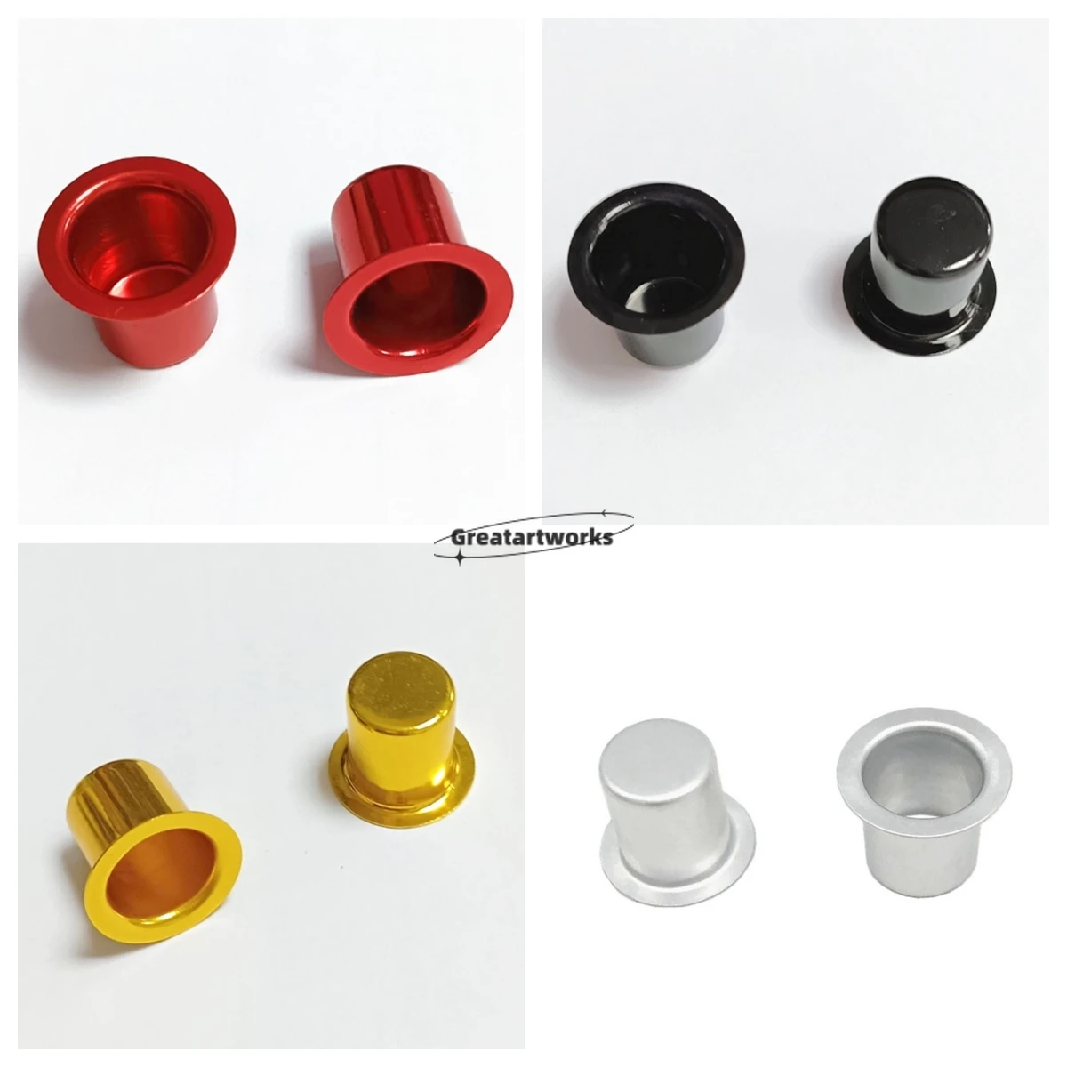 10pcs Mini Aluminium Candle Cups