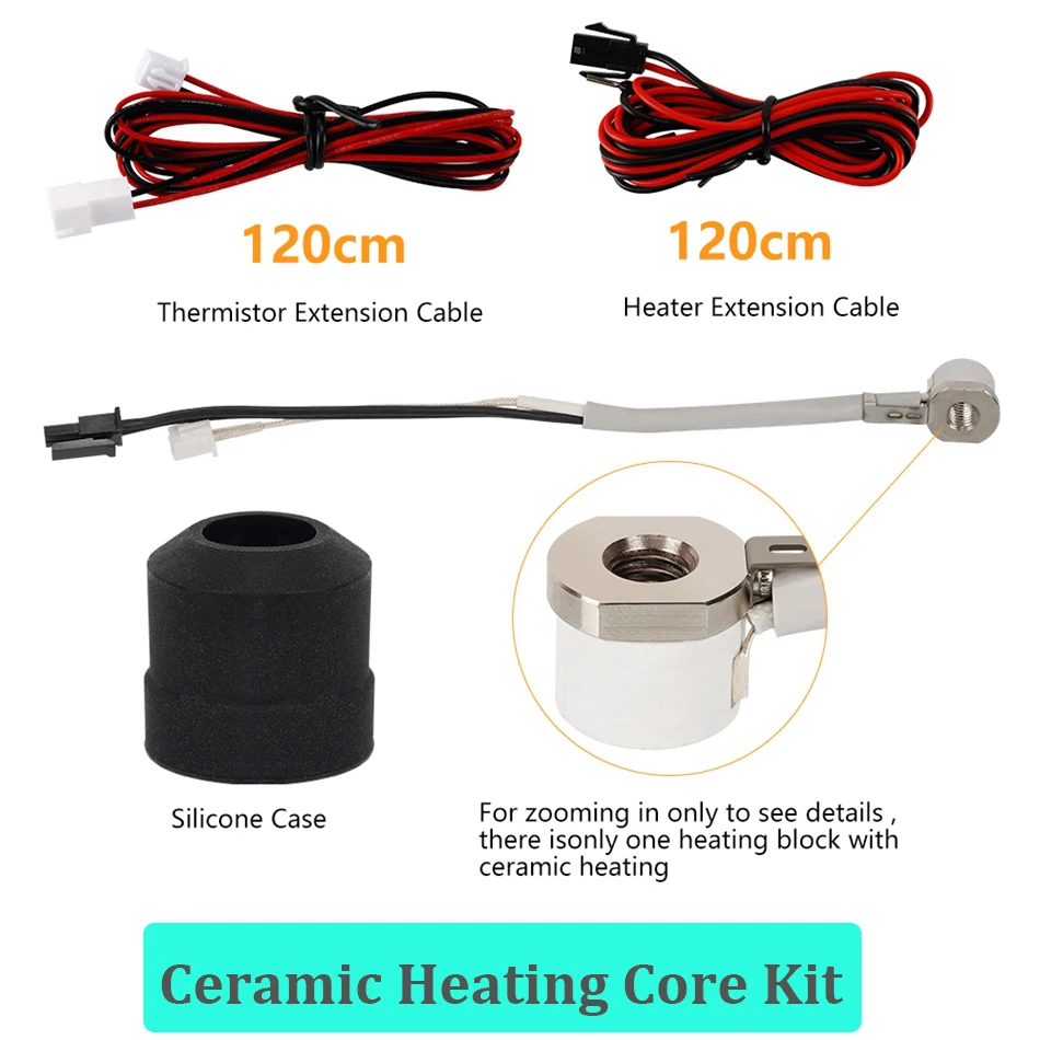 세라믹 히팅 코어 NTC100K 서미스터, 24V 카트리지 히팅 로드, V6 Hotend Voron 2.4 Prusa Ender 3 CR10 MK3S 3D 프린터용