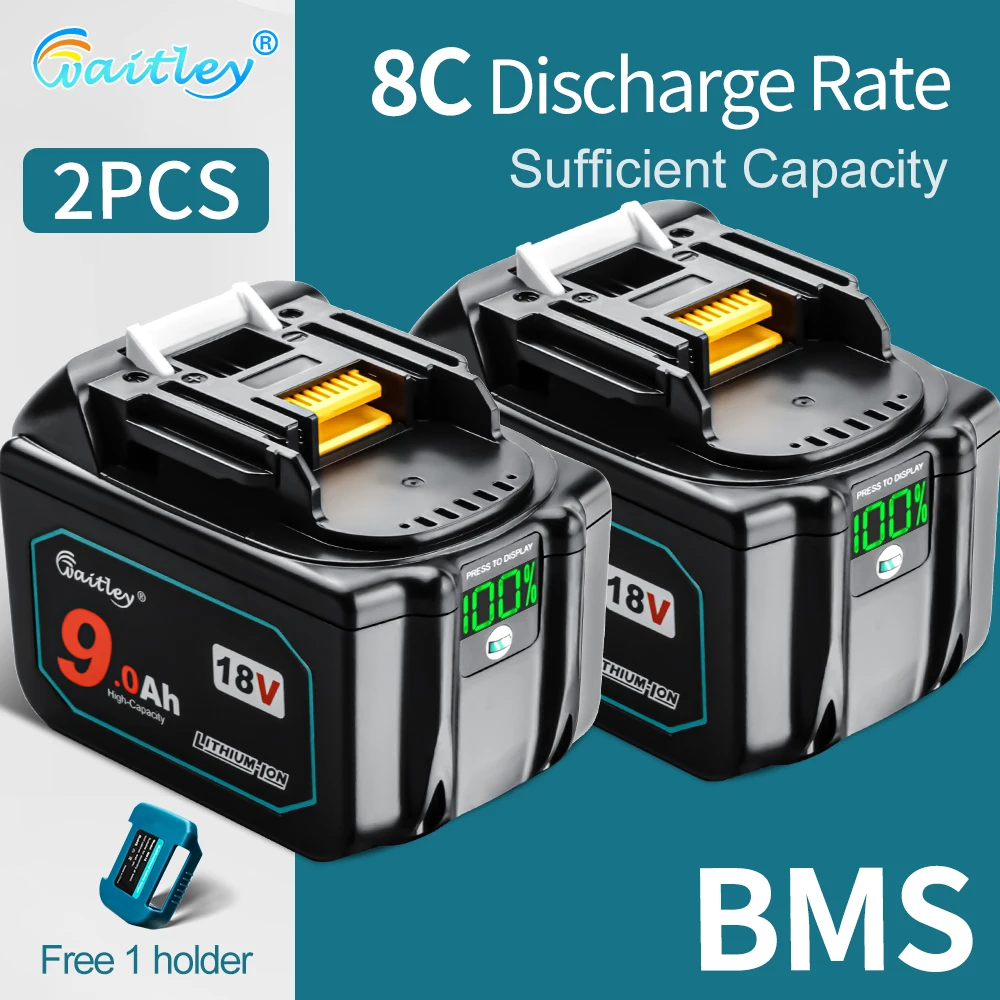Waitley 18 v 4.5ah Batterie für Makita Elektro werkzeug Lithium-Ionen-Ersatz 18Volt 9,0 mah 18 v 9a bl1890 bl1840 bl1850 bl1860