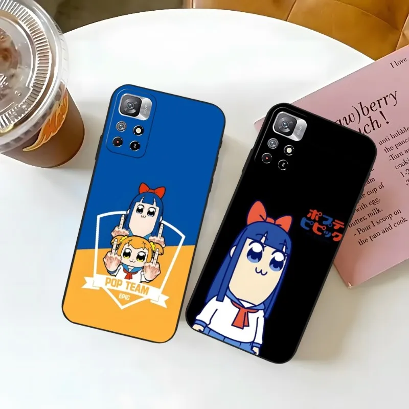 Custodia Per Telefono Pop Team Epic Pipi Anime Per Xiaomi Redmi 10A 9 9T 9A 10 8 8A Note 9S 7 11S 12 11 10S Pro Plus Cover