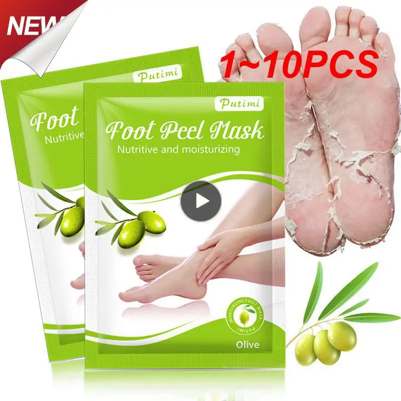 

1 ~ 10 шт. отшелушивающая маска для ног, натуральные ингредиенты, гладкая и мягкая маска для ног Putimi, качественный популярный выбор, омоложение