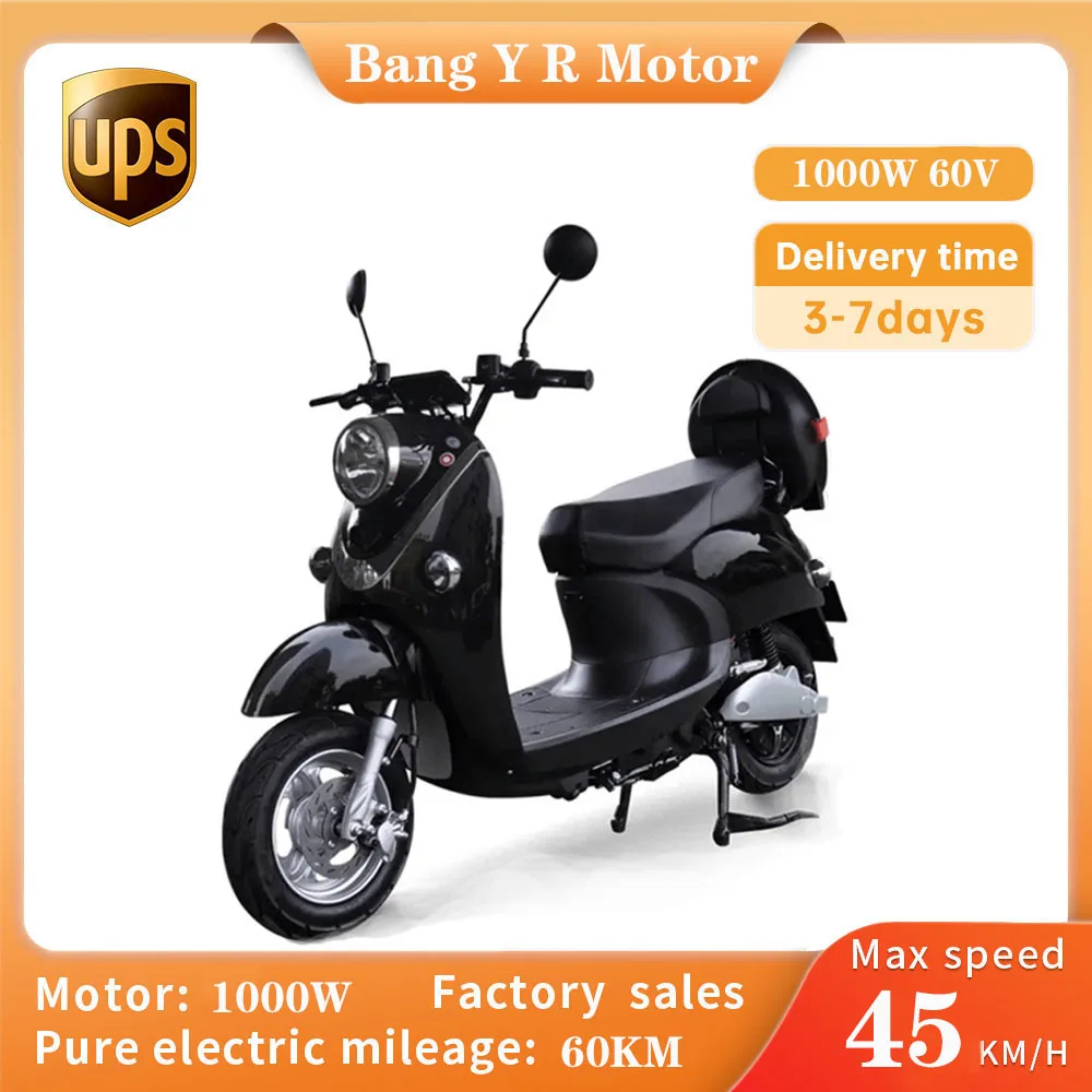 60VElectricMotorcycle1000WMobilityScooterSmallScaleUnisexFull