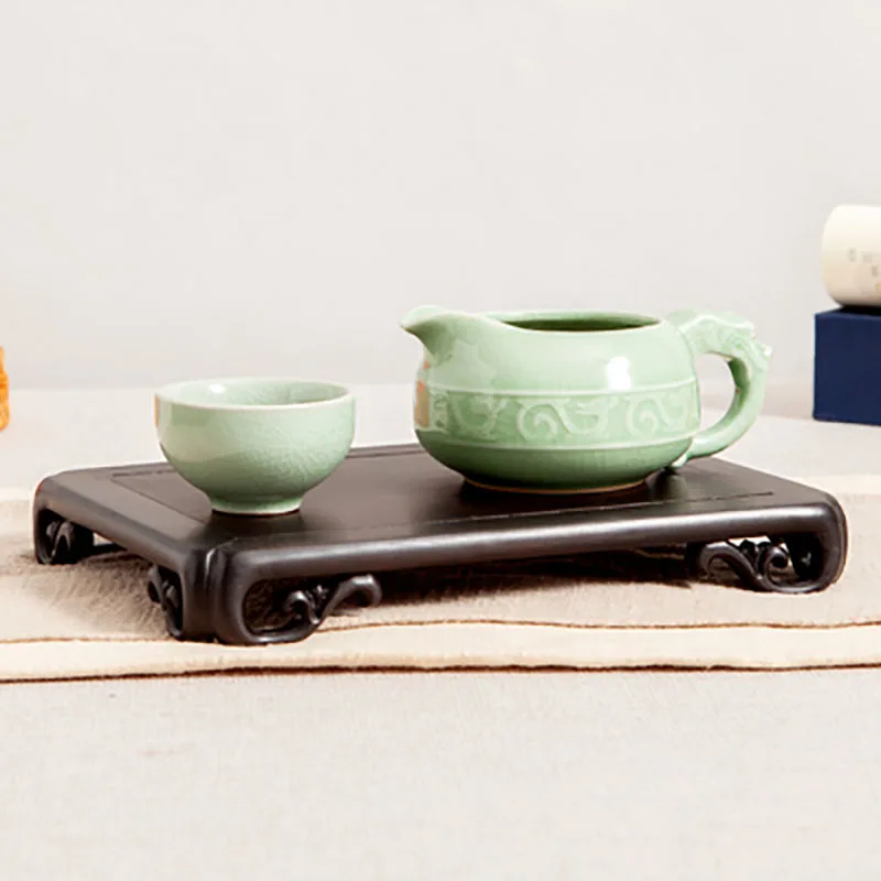 Purple Sandalwood Base Bracket, Solid Wood, Chinese Vase, strange Stone Ornaments, Handicraft Teapot Base, Mahogany Ornaments