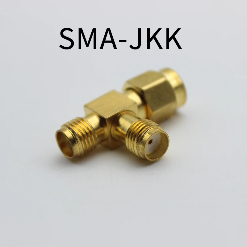 

3-ходовой разветвитель SMA, разъем типа T, штекер SMA на 2, двойной гнездо SMA, позолоченный латунный Коаксиальный RF адаптер, соединитель