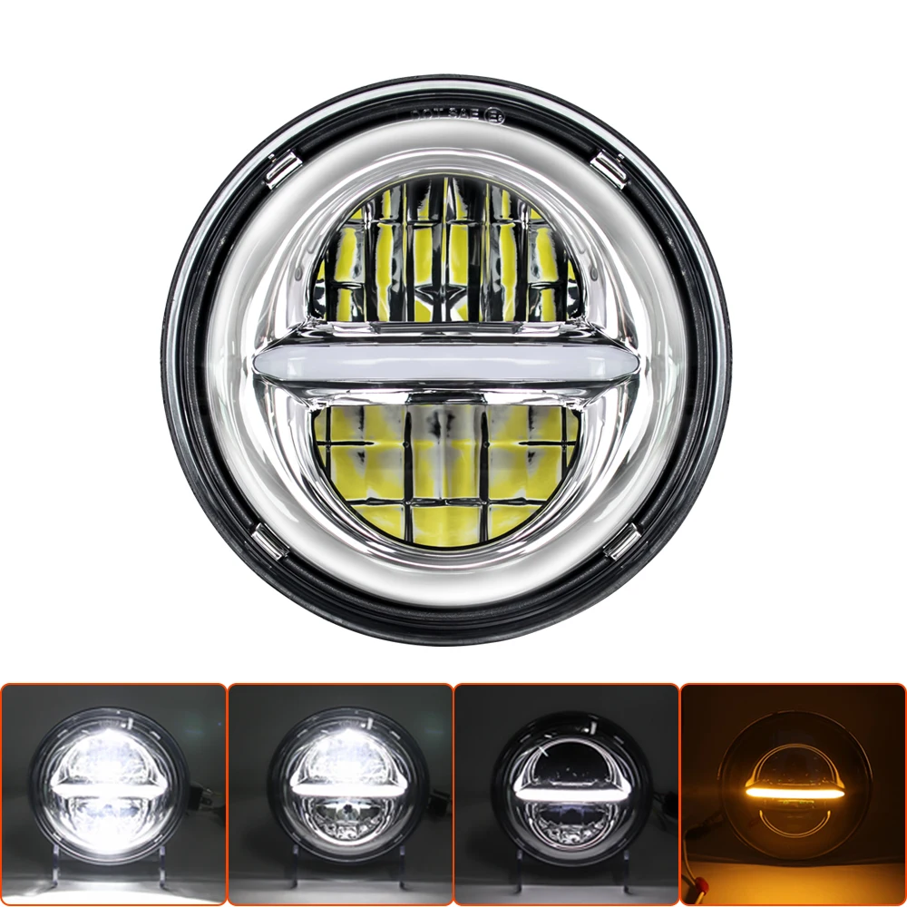 5.75 Inch LED Motorcycle Headlight - DOT Approved, Super Bright High/Low Beam - Fits Harley Sportster 883/XL1200