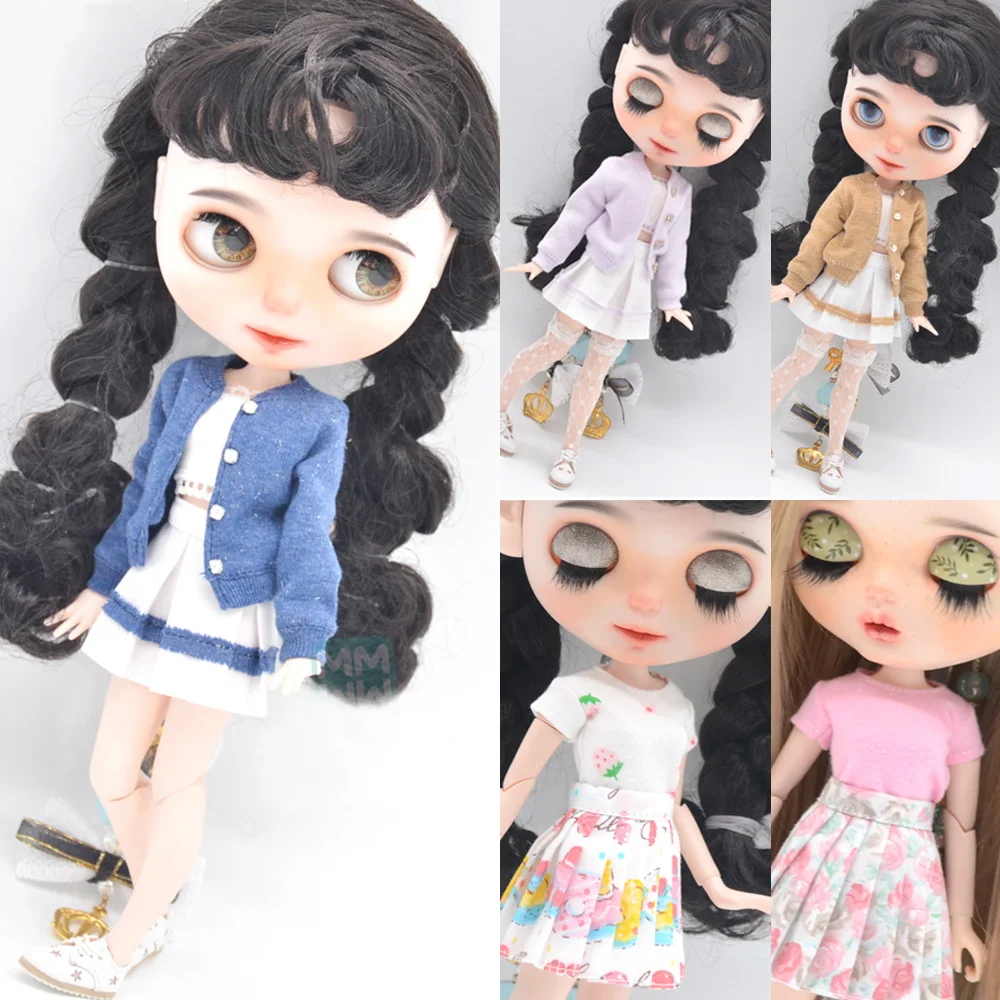 1pcs Blyth Doll Clothes fashion T-shirts skirts sneakers for 28-30cm Blyth Azone OB22 OB24 doll accessories doll clothes barbie doll clothes