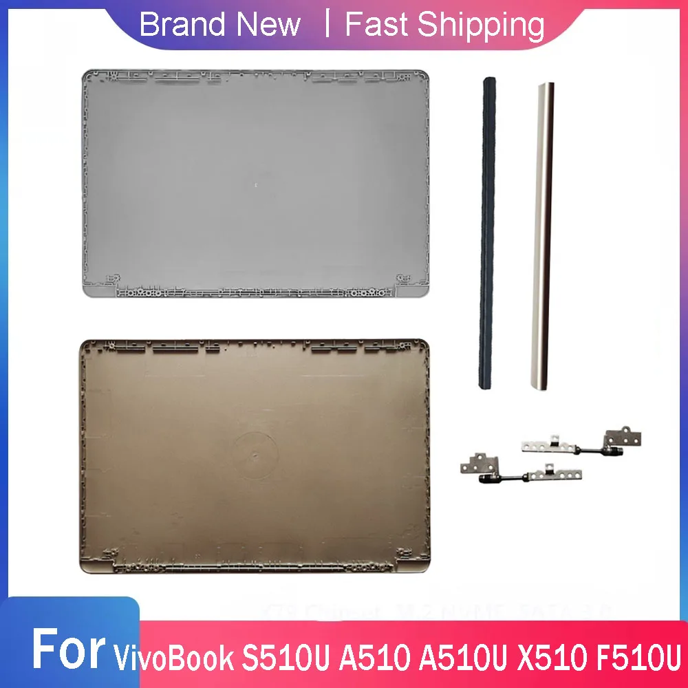 Nuovo Per Asus Vivobook S510U A510 A510U X510Ua A510 F510 S510 X510 F510U Coperchio Posteriore Lunetta Superiore Cerniere Blu Oro