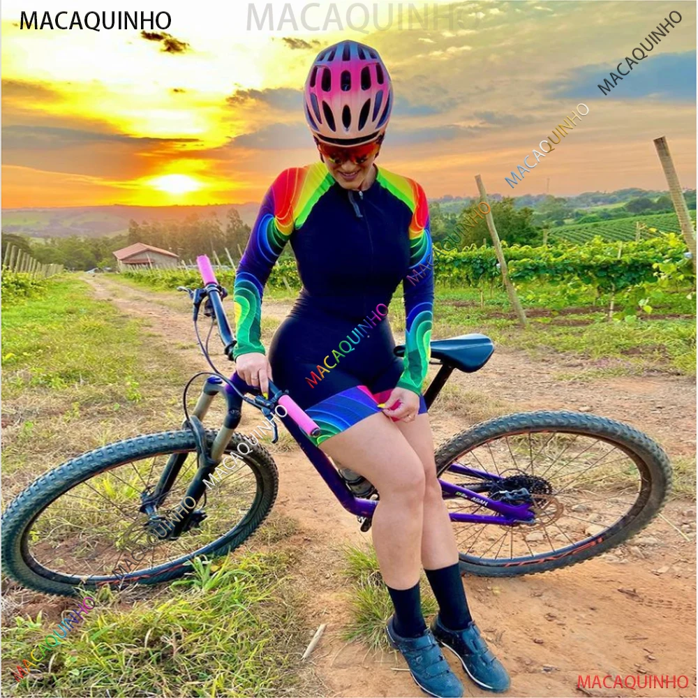 Mountain Bike Suit Macaquinho Ciclismo Women's Summer Long Cycling Jersey Free Shipping _ - AliExpress Mobile