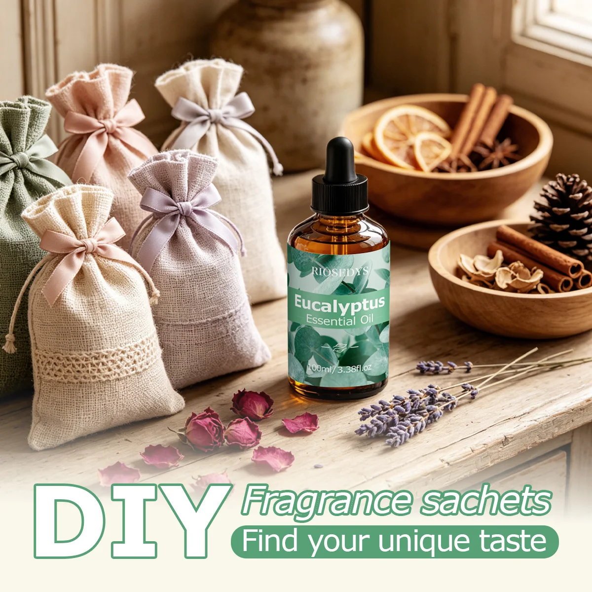 Eucalyptus Fresh Herbal Fragrance Oil for Diffusers, DIY Crafts & Aromatherapy