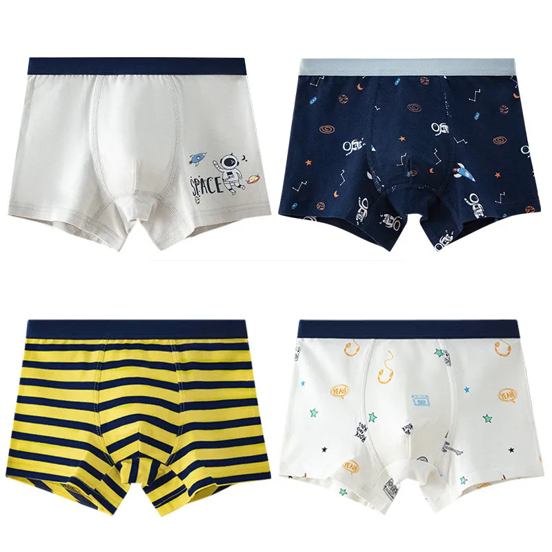 

Boy Panties Boys Boxer Underwear For Kids Striped Navy Blue Cotton Underpanties Bottoms Boys Clothes For 6 8 10 12 14 Years Old