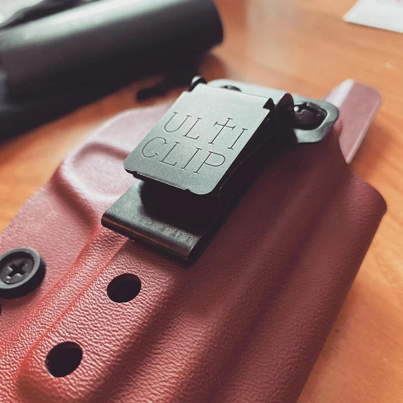 K-Sheath Holster-Rückenclip, Edelstahl-Clip – auf universellem Messerscheiden-Gürtelclip, Holster-Clip, Taillenclip – Detail 3