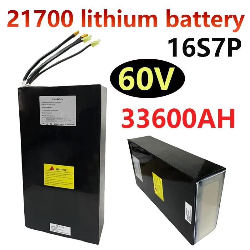 

21700 16S7P 60V 33.6Ah Li-ion Battery 67.2 v 2016Wh For Electric Bicycle Scooter Motorcycle Electric Vehicle Battery