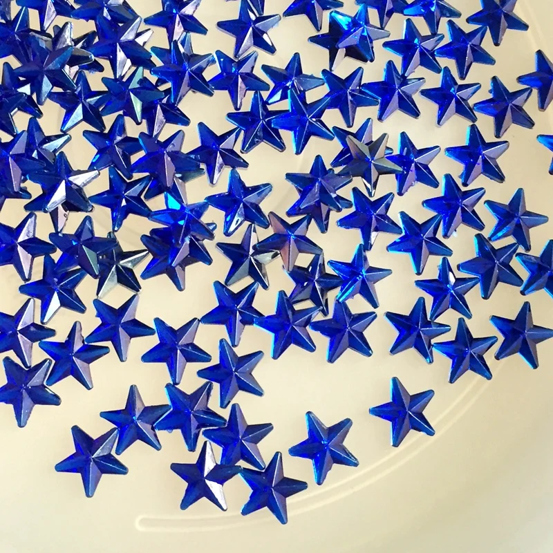 200pcs 10mm 크리스탈 별 모양 장식 라인 석 스티커 플랫 백 돌 Applique 비 핫픽스 Strass 의류에 대 한