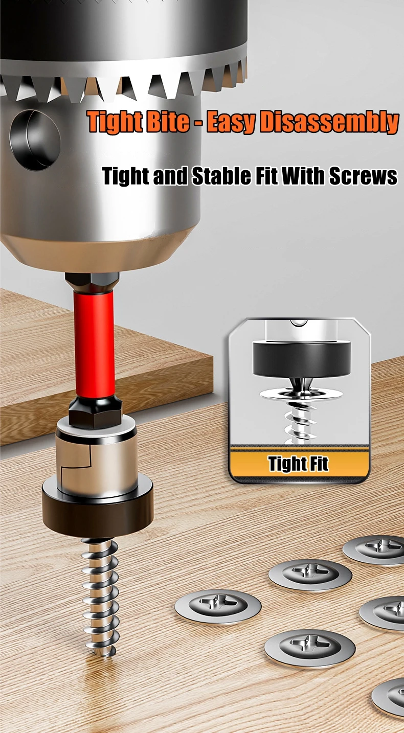 Magnetic Positioning Screwdriver Bits Drywall Screw Bit 50mm Gypsum Board Plasterboard Screws Locating Batch Head Drilling Tools