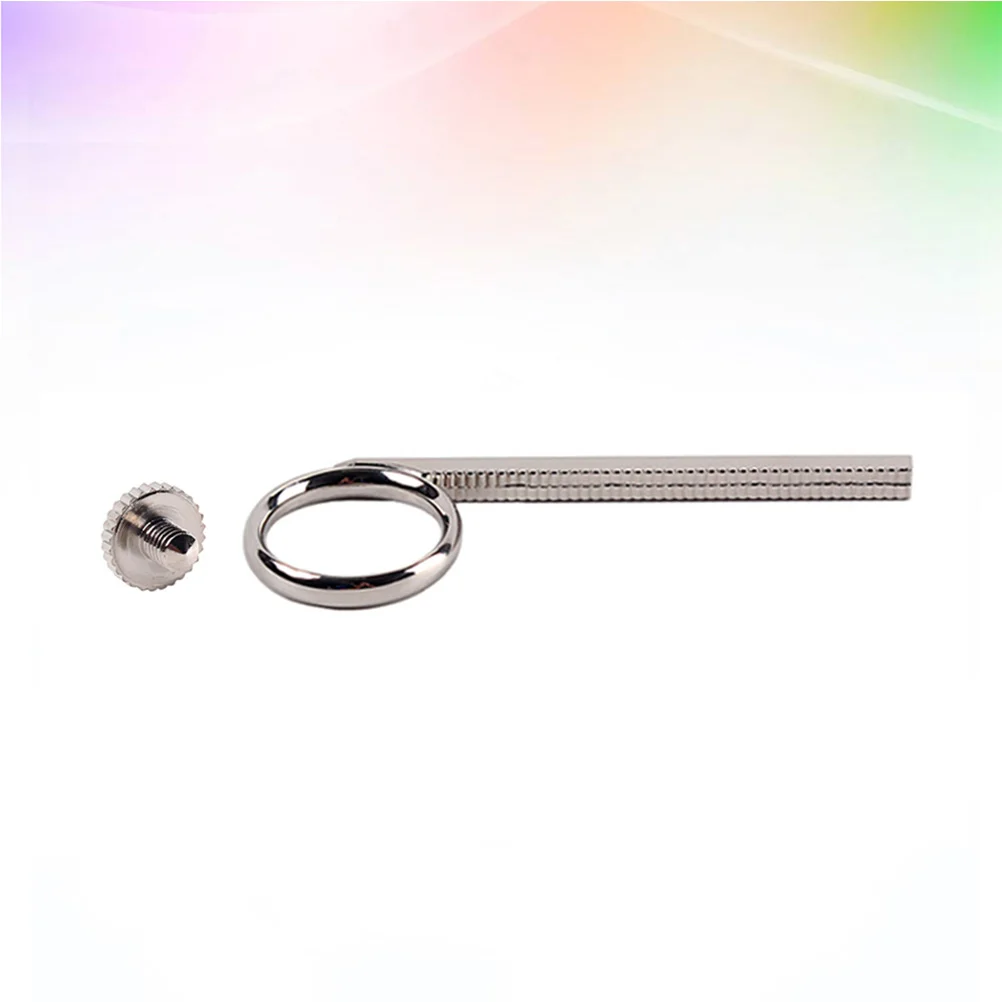Metal Trumpet Slide Finger Ring Pull Ring with Screw Trumpet Cornet Accessory Replacement 2pcs