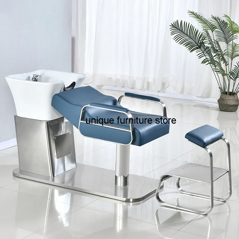 

Thai Shampoo Hair Washing Bed Luxury Massage Head Spa Water Therapy Shampoo Chair Salon Shampouineuse Salon Equipment MQ50SC