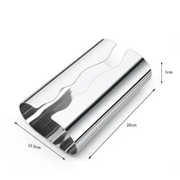 Nordic Luxury Stainless Steel Tissue Box for Living Room Desktop Tissue Holder Silver Plated Paper Storage Box Organization 2