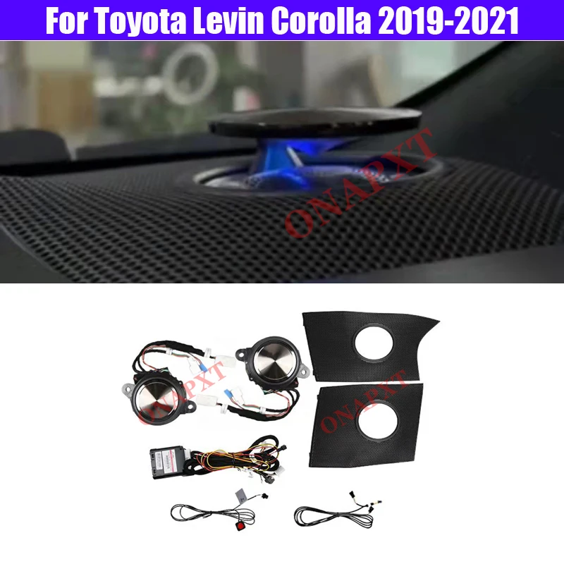 

Auto Car For Toyota Levin Corolla 2019-2021 LED Professional Luminous Midrange Tweeter Lights Center Dashboard Lifting Speaker